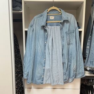 American Eagle Outfitters Light Blue Button Down Shirt